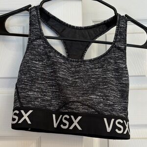 VSX Heathered Black Sports Bra size S/P